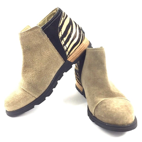 sorel suede booties
